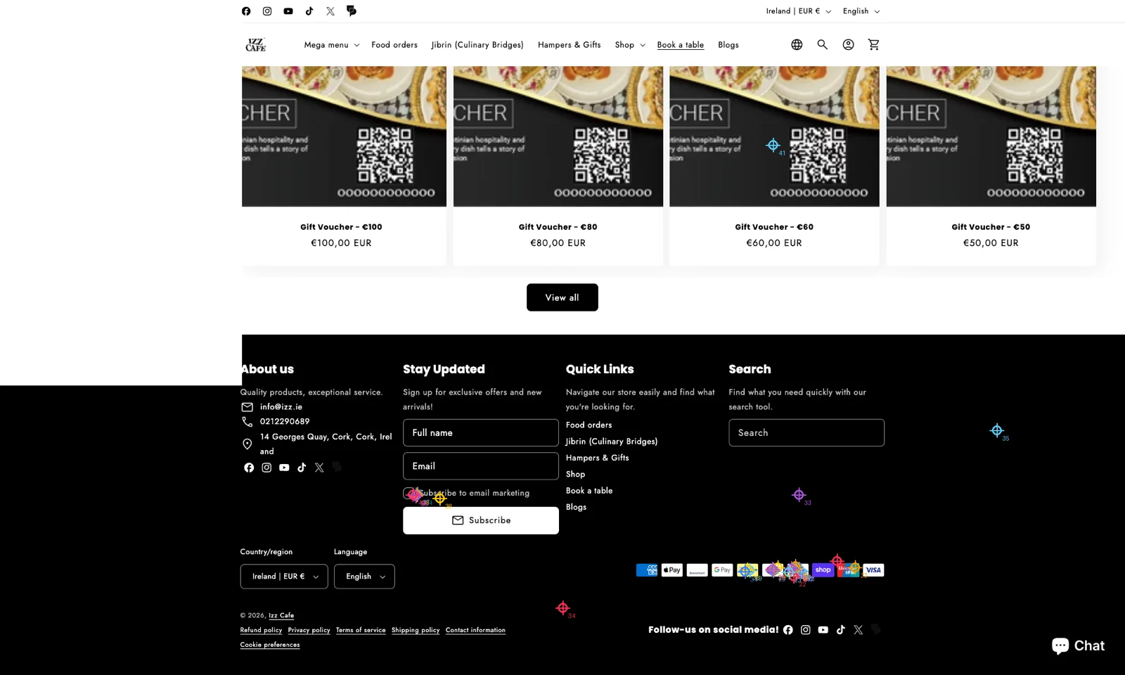 BrowserVLM's predicted click point for the prompt: Click the Mastercard logo at the very bottom of the page